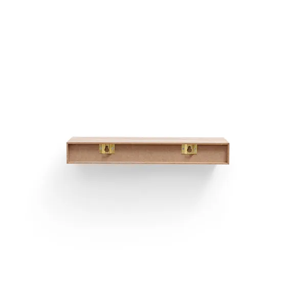 Floating Shelves 11.8 Wall Mounted Wood Shelves for Bathroom, Bedroom, Living Room, Kitchen, Hanging Shelf for Books/Storage/Decor with Invisible Brackets, Maple - Image 9